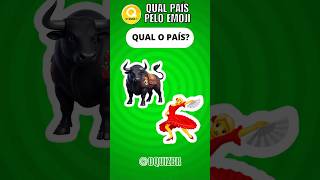 #shorts 😂 QUAL O PAÍS PELOS EMOJIS 🏴🧡😉🏴 Quiz de Conhecimentos Gerais