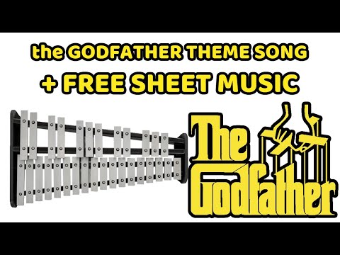 Godfather Theme song Glockenspiel Xylophone transcription notes sheet music score pdf free download