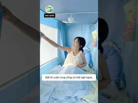Cô gái phát hiện bí mật của bạn cách ngủ ngon trong ký túc xá #shorts