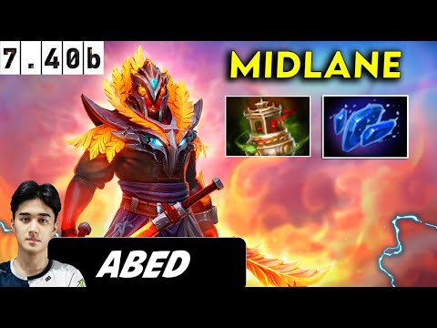 Abed Ember Spirit Midlane - Dota 2 Patch 7.40b Pro player Full Gameplay
