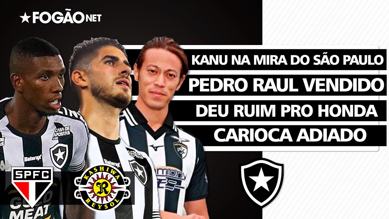 Resumão do dia | Botafogo embolsa grana com venda de Pedro Raul; São Paulo de olho em Kanu; Carioca adiado