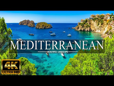 FLYING OVER MEDITERRANEAN 4K UHD| 10 Amazing Places You Should Visit In Mediterranean| 4K HD Video