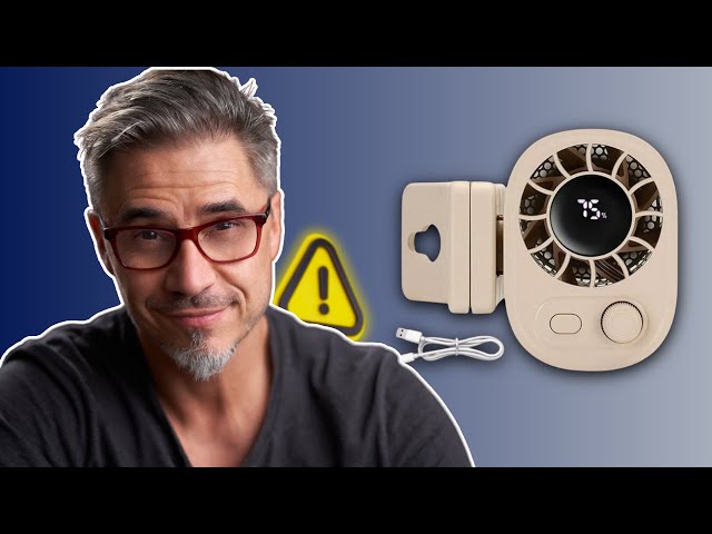 Vídeo relacionado con EVADA Ventilador de clip para coche con pantalla LED, 100 velocidades ajustables, portátil recargable por USB, batería de 1800 mAh, mini ventiladores de refrigeración personal para paraguas, oficina