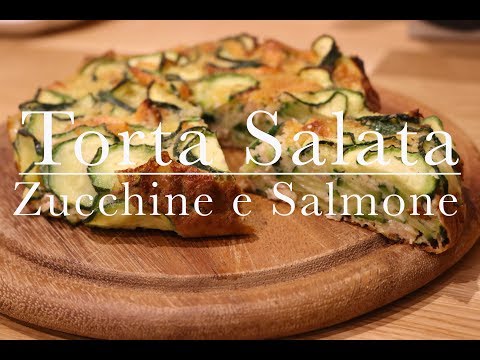 Torta salata Zucchine e Salmone | Torta Invisibile | CasaSuperStar