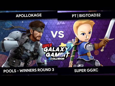 Super GGxC - ApolloKage (Snake) Vs PT BigToad32 (Mii Swordfighter) - Pools - Winners Round 3