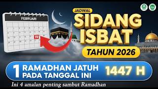 Download lagu 🔴 TERBARU !! 1 RAMADHAN 2026 1447 H JATUH PADA TANGGAL - SIDANG ISBAT AWAL RAMADHAN - DOA & AMALAN.. mp3