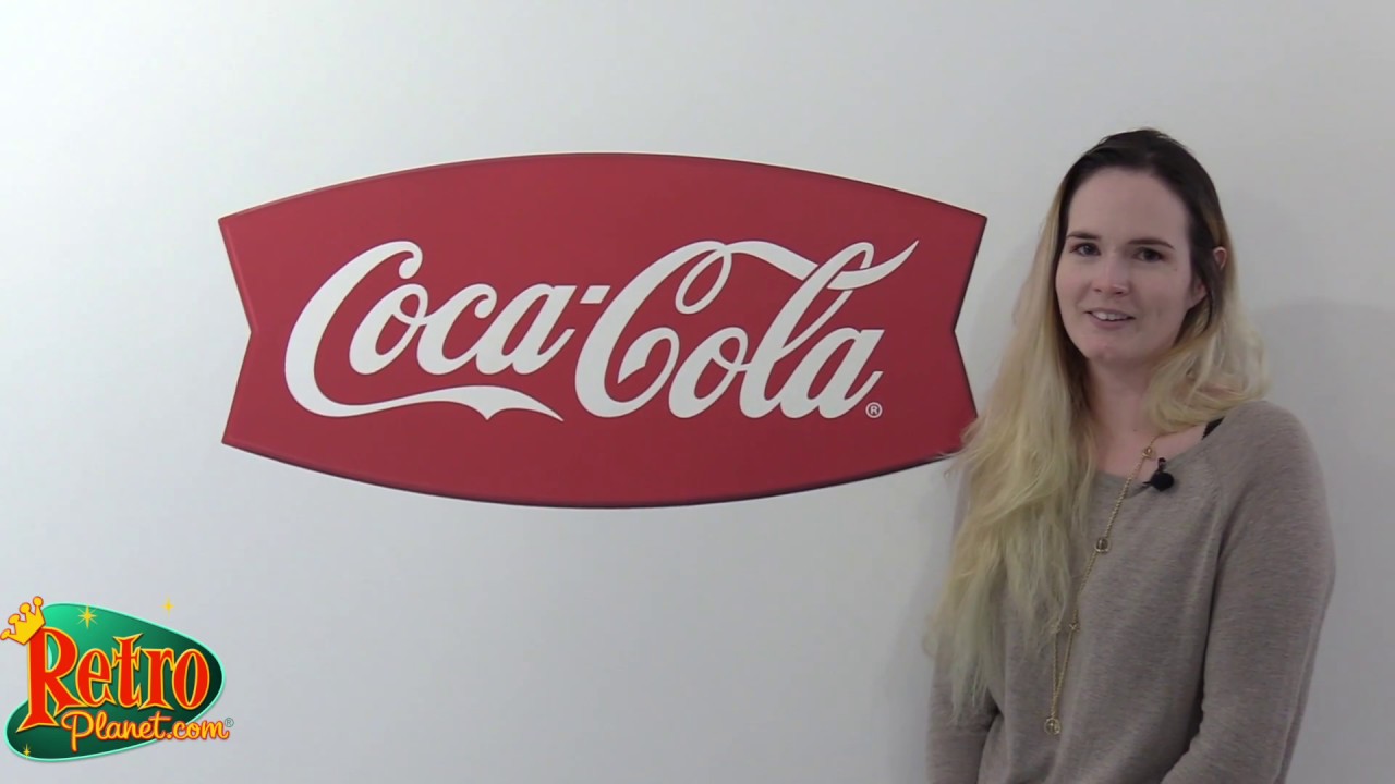 Coca-Cola Fishtail Wall Decal - Vintage Style Kitchen Decor from Retro Planet