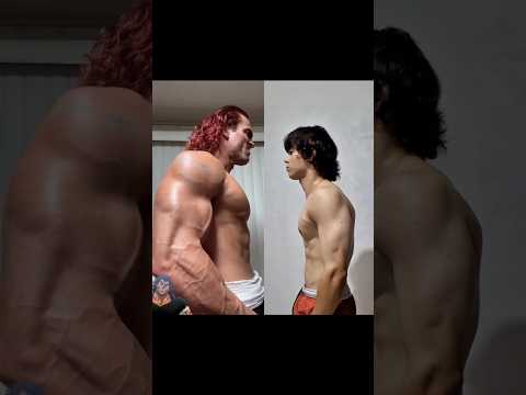 Baki & Yujiro in real life 👹 @brandaobaki #bakihanma #yujirohanma