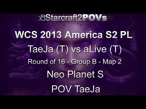 SC2 HotS - WCS 2013 AM S2 PL - TaeJa vs aLive - Ro16 Group B - Map 2 - Neo Planet S - TaeJa