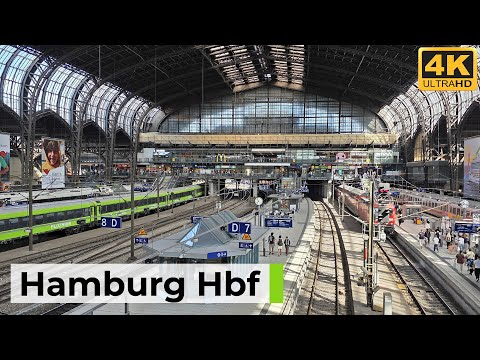 Hamburg Hbf 16.08.2025 - Vielfältiger Bahnverkehr mit ICE, EC, IC, Nightjet & FlixTrain