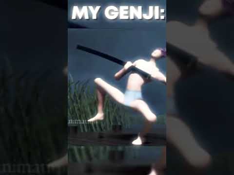 MY GENJI IS BUSTED 😭 #overwatch #overwatch2 #shorts #genji