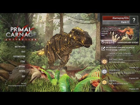 Primal Carnage: Extinction Gameplay (Dinosaurs Game) PART 1