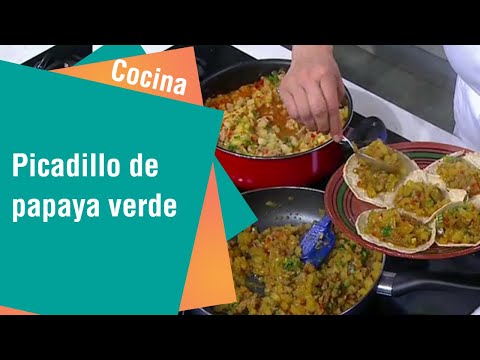 Receta de Secretos de Cocina de Unilever: Picadillo de Papaya Verde