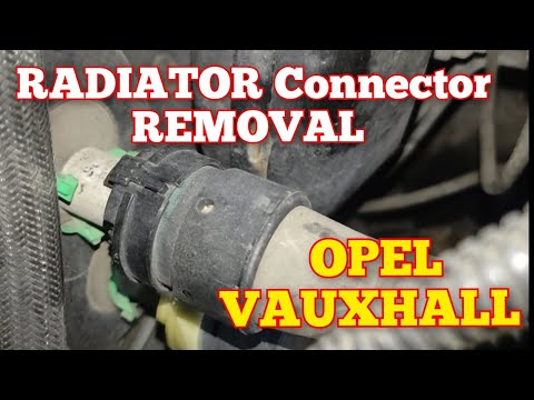 OPEL VAUXHALL Radiator Core Pipe Connector Removal , Inside radiator Plastic hose removal