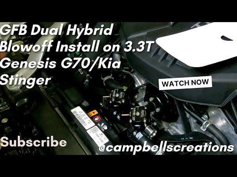 How to Install GFB Hybrid Dual Blow off Valves on Genesis G70 3.3T and Kia Stinger 3.3T #g70