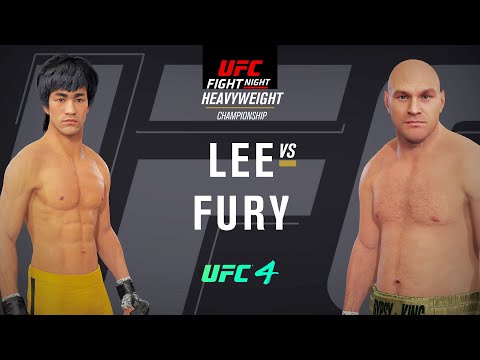 Bruce Lee vs Tyson Fury Full Fight - UFC Fight Of The Night