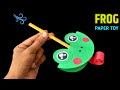 Amazing Frog 🐸  paper toy , how to make paper toy , paper frog with moving tounge , blow toy