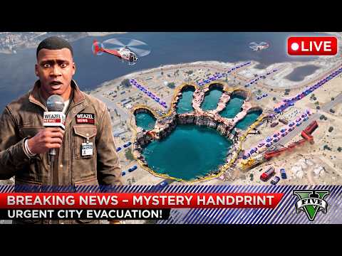 I Found a GIANT Mysterious Hand Print in GTA 5... (hide)