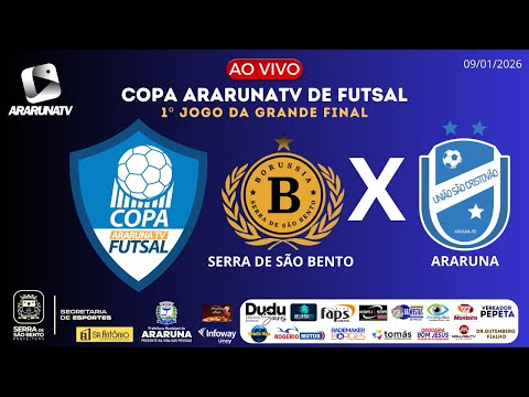 COPA ARARUNATV DE FUTSAL 2025/2026 - BORUSSIA X UNIÃO SÃO CRISTOVÃO | 1º JOGO DA GRANDE FINAL