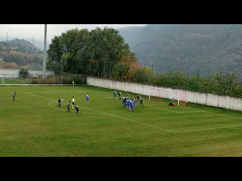 La punizione di Frittella che ha regalato la vittoria al Corio al Perucca di St-Vincent