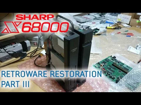 SHARP x68000 Restoration - Part 3 - [PSU, RAM, SRAM Battery and Motherboard restoration]