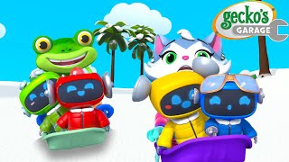 Icy Rescue Mission! ❄️🧊 | Gecko's Garage 🚚 | Cartoons For Kids | Toddler Fun Learning