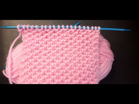 💗Einseitiges Patentperlmuster für Anfänger. One-sided patent pearl pattern for beginners