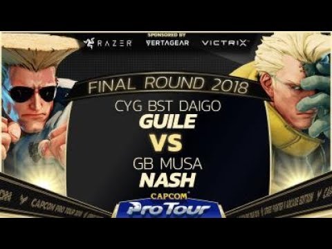 CYG BST Daigo (Guile) vs. GB Musa (Nash) - Pools - Final Round 2018 - SFV - CPT 2018