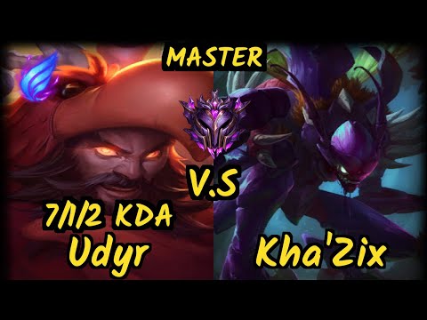 Branix (UDYR) vs KHA'ZIX - 7/1/2 KDA JUNGLE GAMEPLAY - EUW Ranked MASTER