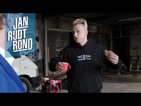 Jan rijdt rond - Rapper Sjors opnames videoclip