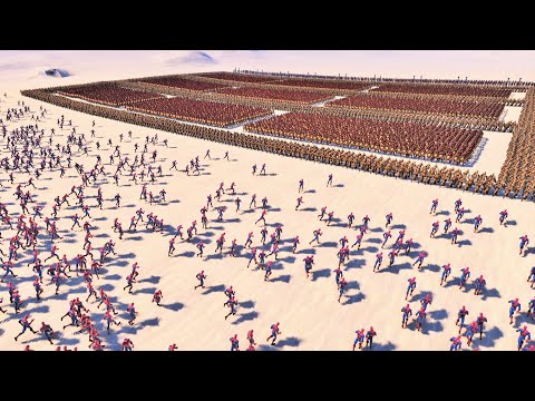 7500 Spider-Man  VS  Spartans, Golden knights, Archers and Catapult - Ultimate Epic Battle Simulator