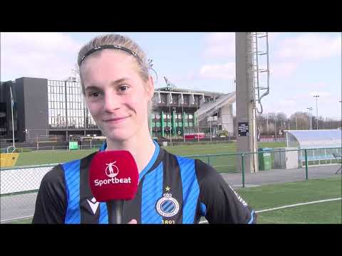 Interview met Club Brugge YLA speelster Marith Decabooter na de thuiswedstrijd vs Standard de Liège