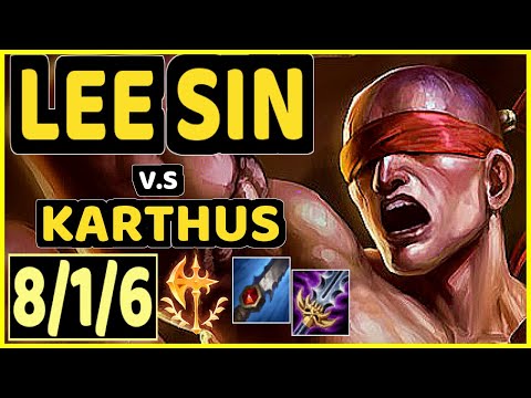 CINKROF (LEE SIN) vs KARTHUS - 8/1/6 KDA JUNGLE GAMEPLAY - EUW Ranked GRANDMASTER