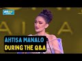 Miss Universe 2025 Ahtisa Manalo During The Q A Portion