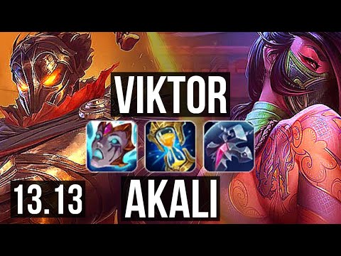VIKTOR vs AKALI (MID) | 3.8M mastery, 11/2/8, 800+ games, Legendary | EUW Master | 13.13