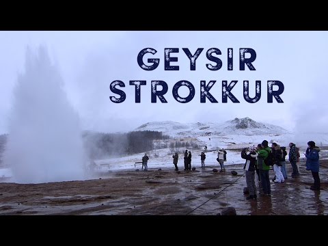 Island Geysir Strokkur - 1-Min.-Clip | Zeitlupe! Mehrfacher Ausbruch!