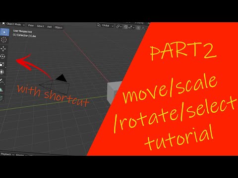 The most practical blender shortcut - blender tutorial - pat2 scale/rotate/select/move