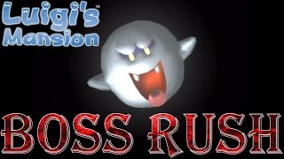 Luigi's Mansion - Boss Rush (All Boss Fights, No Damage)