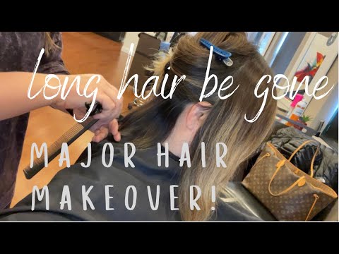 VLOG HUGE HAIR MAKEOVER | 5 YEARS OF LONG HAIR TO...