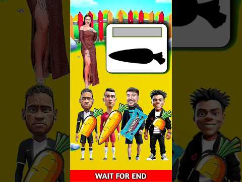 किसके पास सबसे लंबा गाजर🥕 है  Neymar, ronaldo, nr beast , ishowspeed #ronaldo #shortsvideo