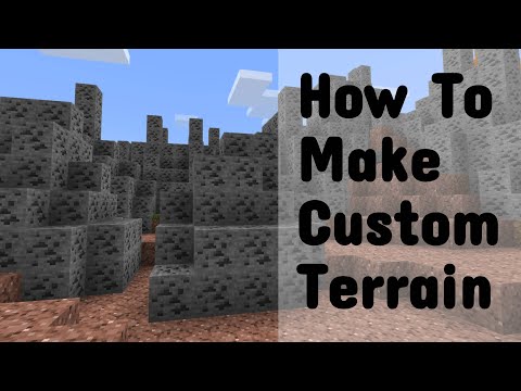 80 Bricks - How to make Custom Terrain in Minecraft Bedrock Edition! (Easy)