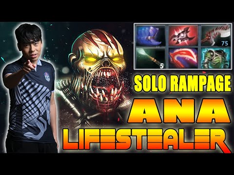 Ana Lifestealer 16 Min Rampage Insane Armlet Toggeling Ez win 32 Kills 7.27 Dota 2 Pro Gameplay