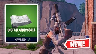 NEW DIGITAL GRAYSCALE Wrap Gameplay in Fortnite!