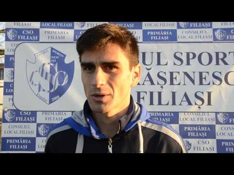 Alex Fotescu, după Filiaşi - Şirineasa 2-0