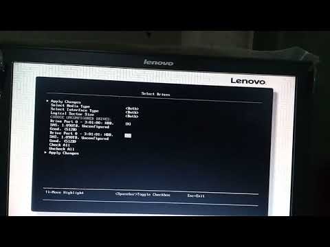 Cara Membuat Raid 1 melalui BIOS di server Lenovo / IBM