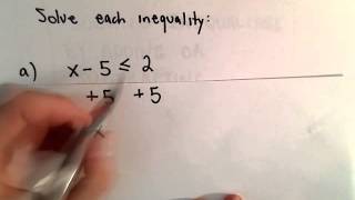 Solving 3 Basic Linear Inequalities