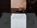 2025 Drawing 3D Illusions ️ Happy New Year 2025 Drawing Shorts 3dart 2025 Happynewyear2025