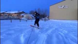preview picture of video 'Alaska Village Snowboarding Stunts!! video #1'