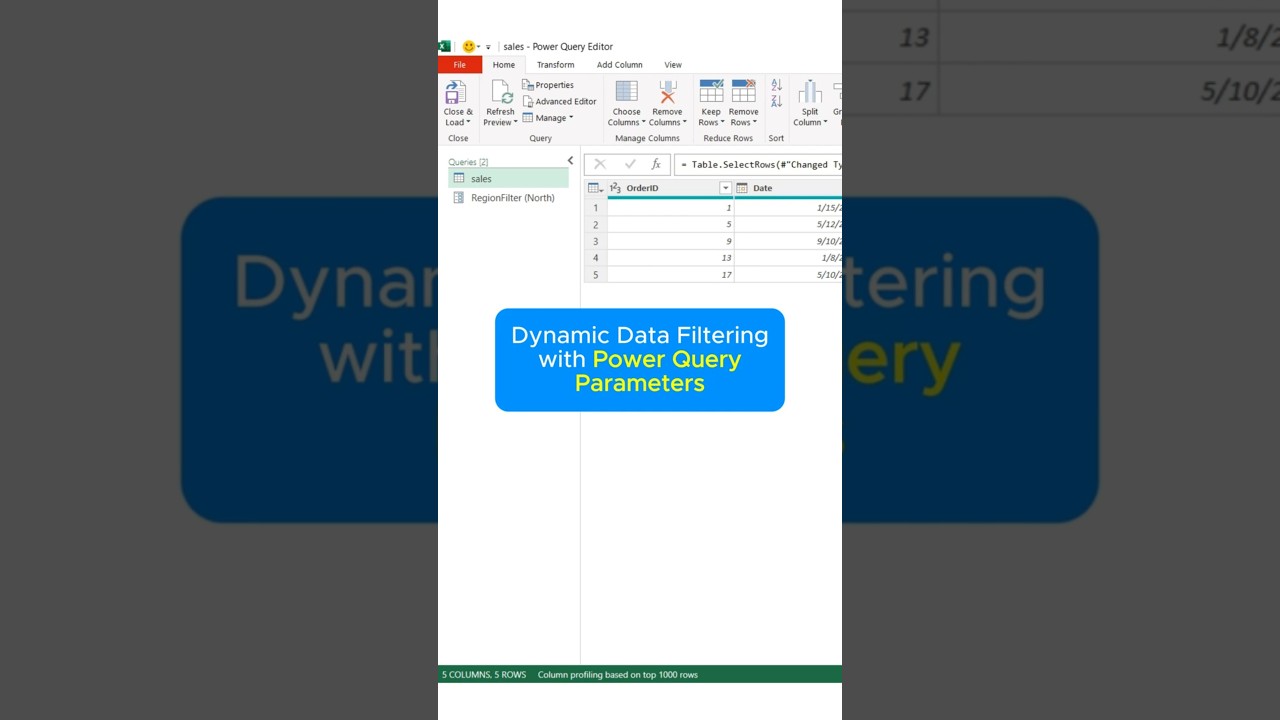 Unlock Power Query Parameters in Excel! 🚀 #PowerQuery #ExcelHacks #DataAnalysis
