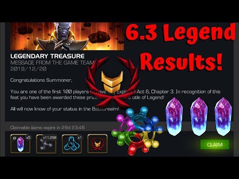 Act 6.3 Legends Run Results Top 60!? T5CC Opening! - Marvel Contest of Champions